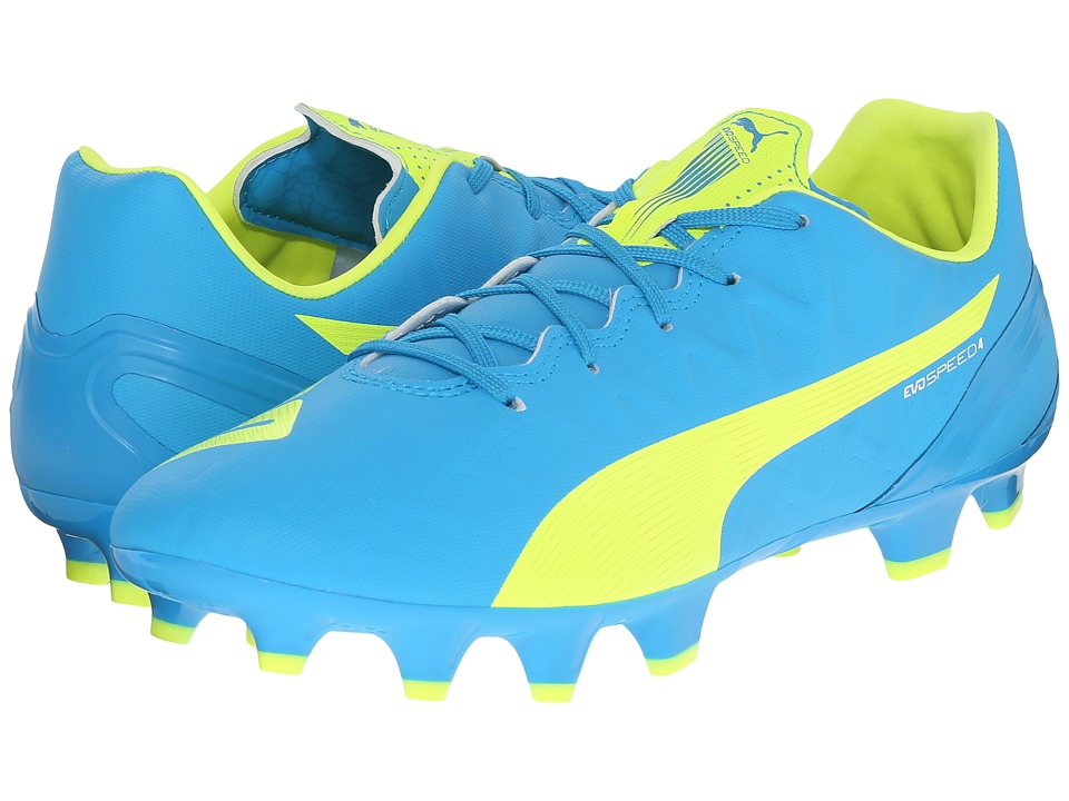 PUMA evoSPEED 4.4 FG (Atomic Blue/Safety Yellow/White) Women