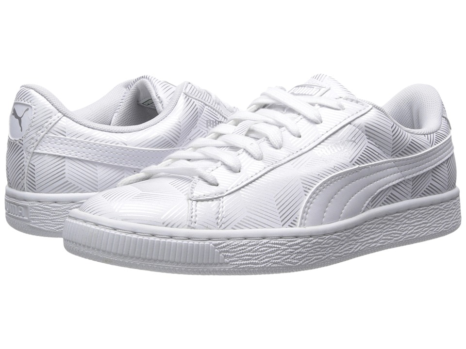 PUMA Basket Classic Metallic (White) Women