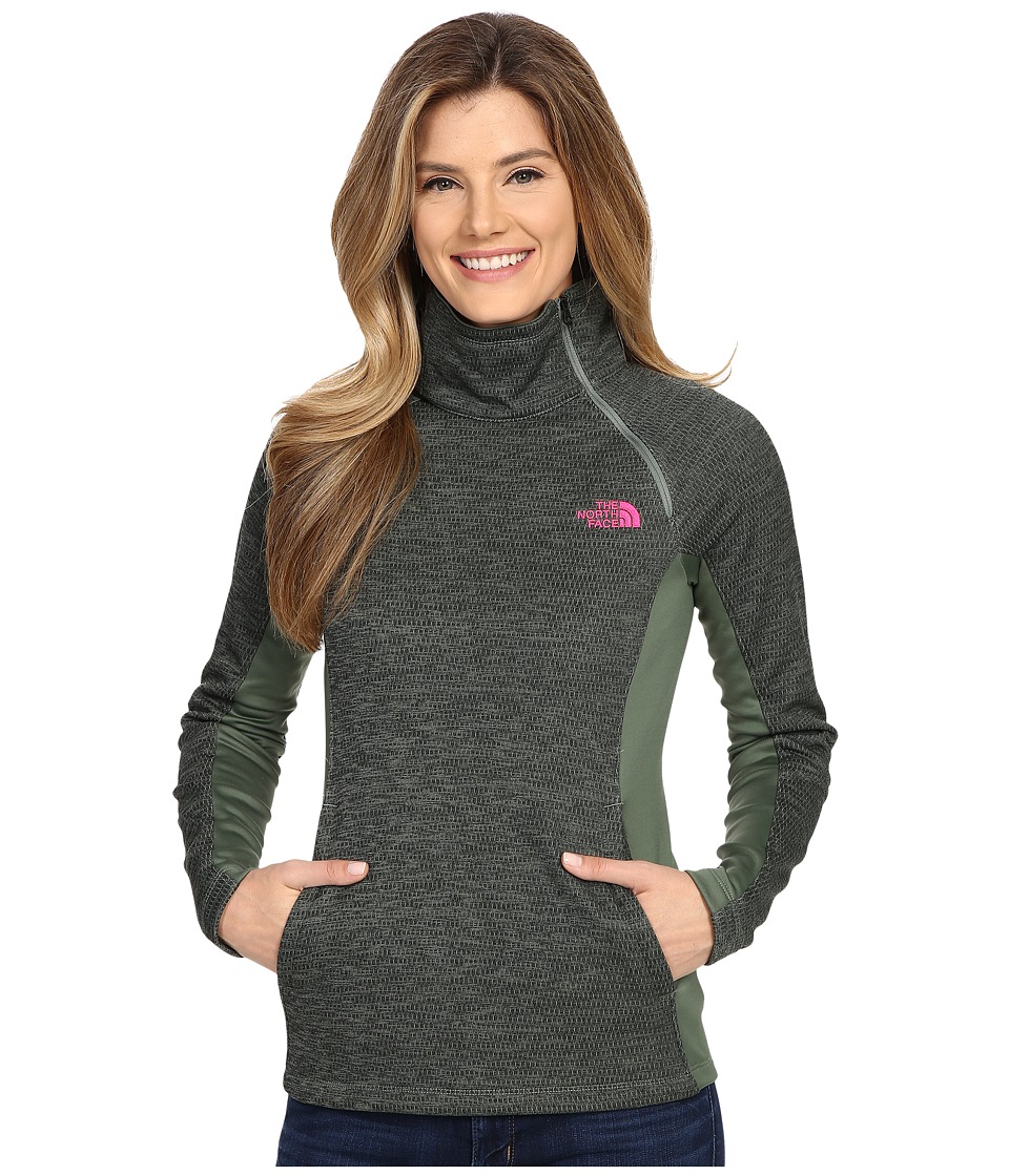 The North Face - Arcata 1/4 Zip (Laurel Wreath Green Heather/Laurel Wreath Green) Women