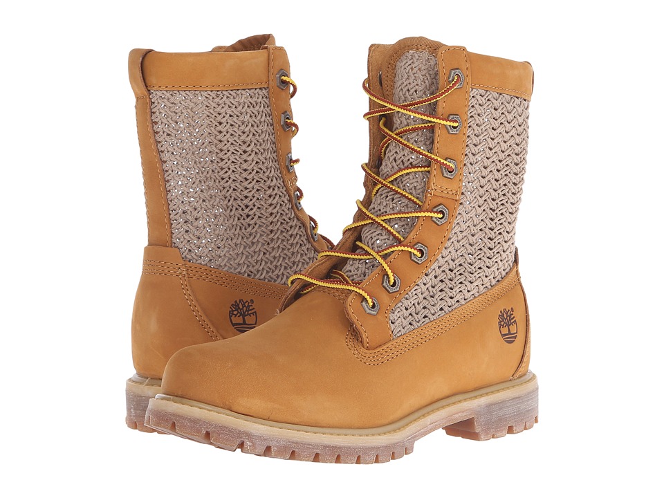 Timberland - Timberland Authentics Open Weave 6 Boot (Wheat Nubuck with Tan Weave) Women