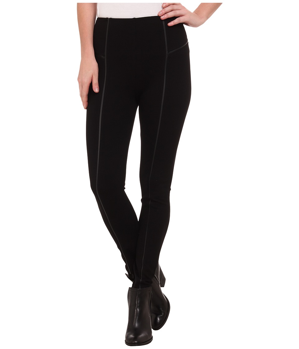 Lysse Leather Inset Leggings (Black) Women