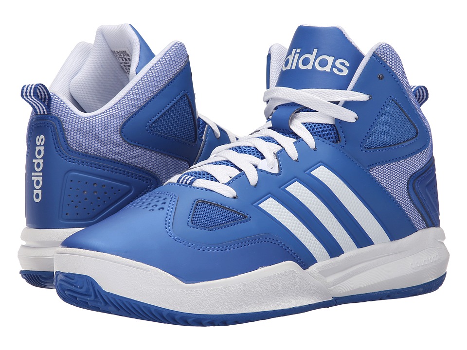 adidas - Cloudfoam Thunder Mid (Blue/White/White) Men