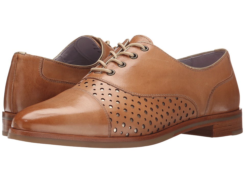 Johnston & Murphy Charlene (Beige Soft Italian Calfskin w/ Gold Underlay) Women
