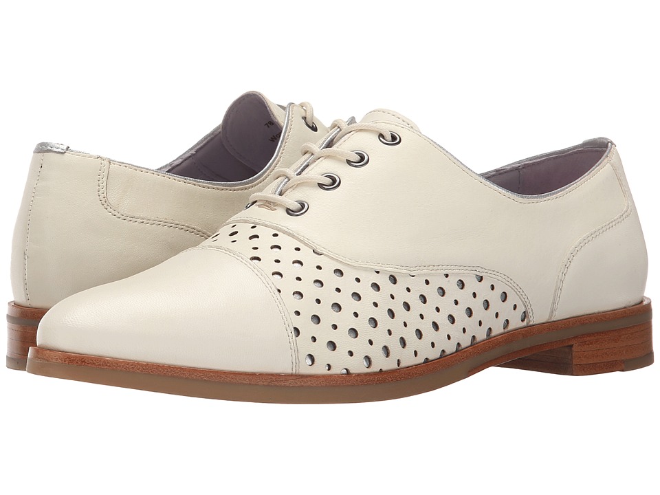 Johnston & Murphy Charlene (Ivory Soft Italian Calfskin w/ Silver Underlay) Women