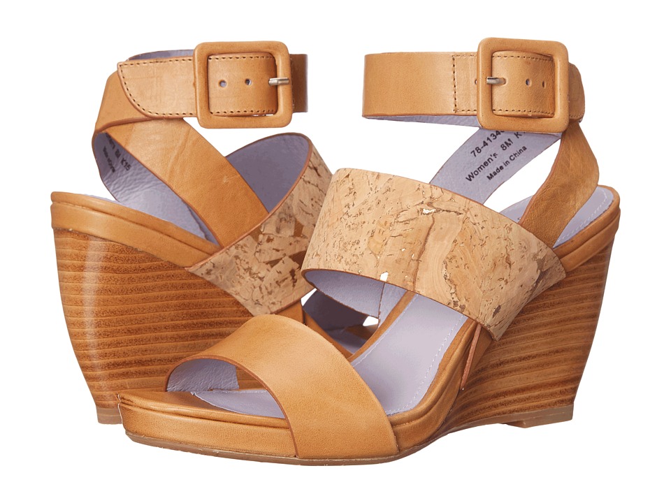 Johnston & Murphy Nadia (Caramel Calfskin/Natural Cork) Women