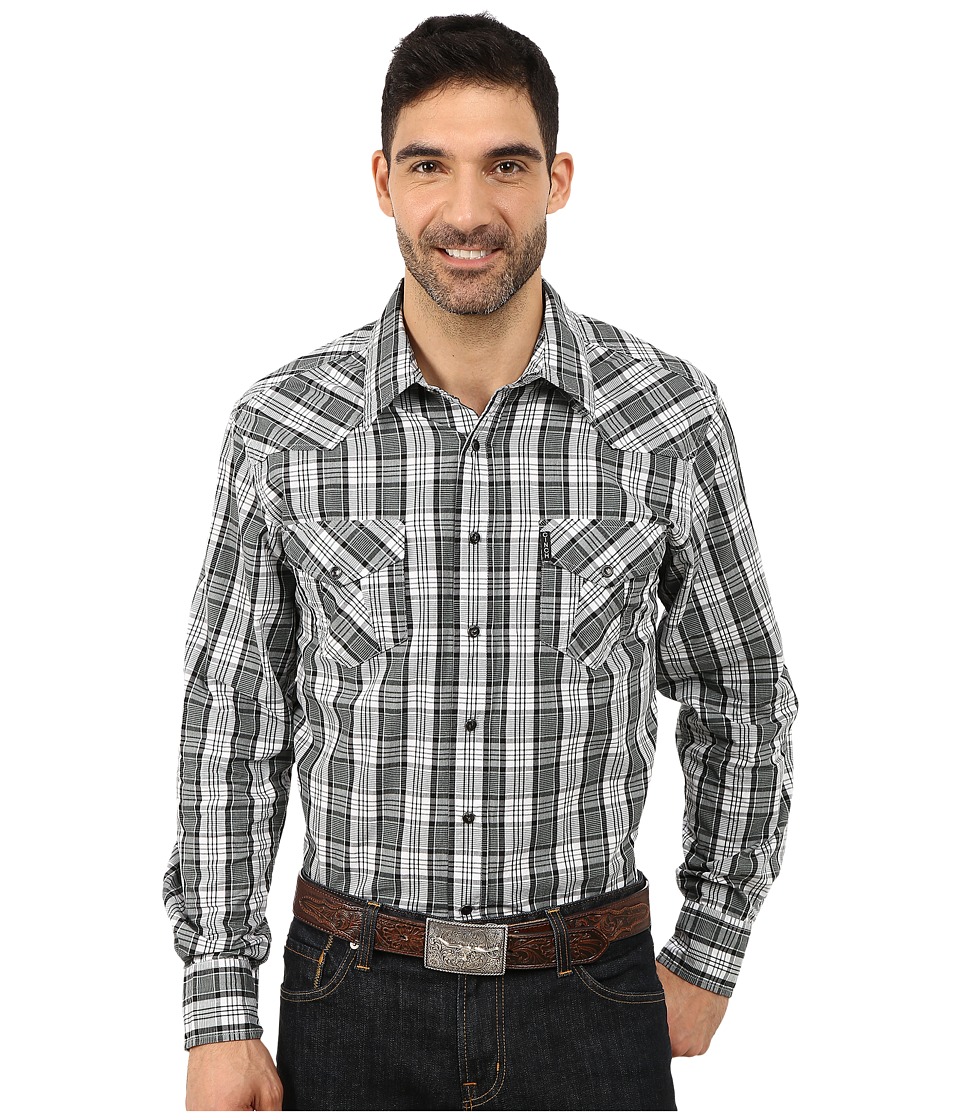 Cinch - Cinch Modern Fit Western Plain (White) Men's Short Sleeve Button Up