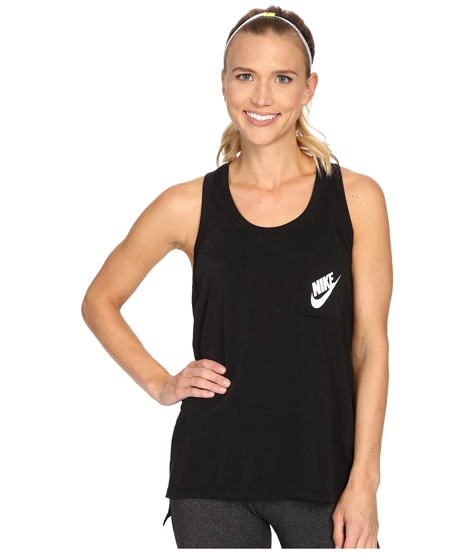 Nike Signal Tank Top (Black/Black/White) Women
