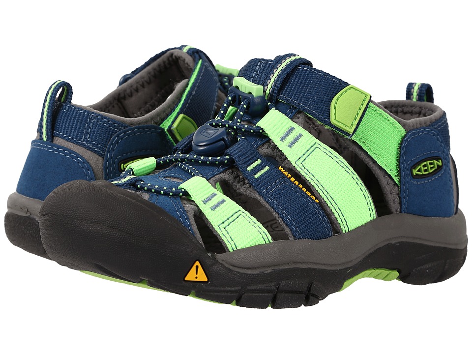 Keen Kids - Newport H2 (Little Kid/Big Kid) (Poseidon/Jasmine Green) Kids Shoes