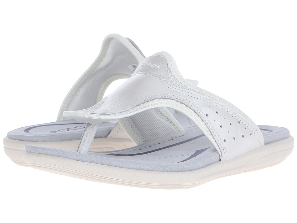 UPC 809702104654 product image for ECCO - Bluma Thong (White) Women's Sandals | upcitemdb.com