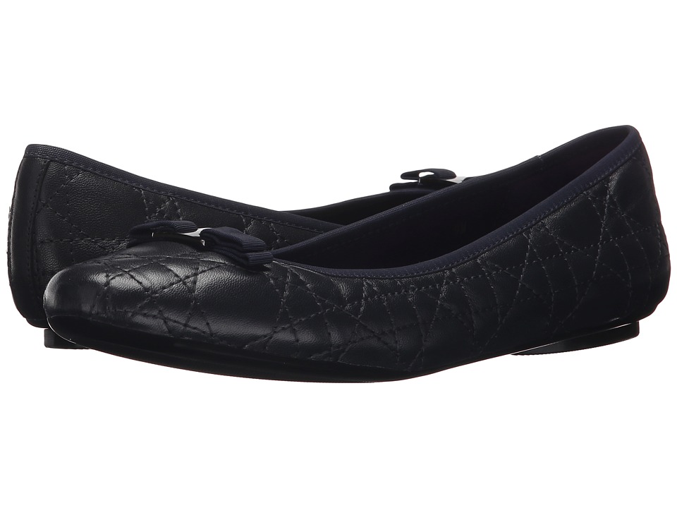 Vaneli Baffle (Navy Nappa/Match Gross Grain) Women