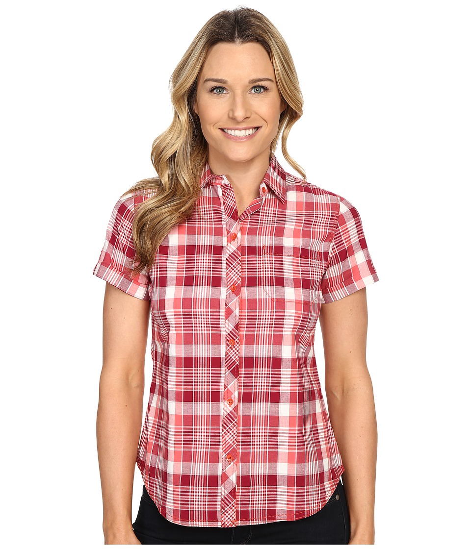 UPC 728175411628 product image for Woolrich - Twin Lakes Shirt (Hot Guava) Women's Short Sleeve Button Up | upcitemdb.com