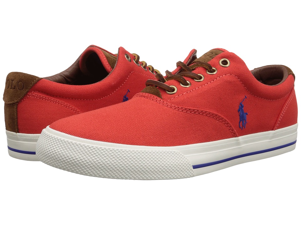 Polo Ralph Lauren - Vaughn (Maritime Orange Canvas/Sport Suede) Men