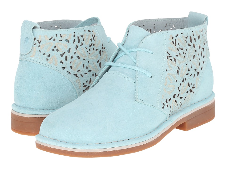 Hush Puppies Cyra Catelyn II (Aqua Blue Perf Suede) Women