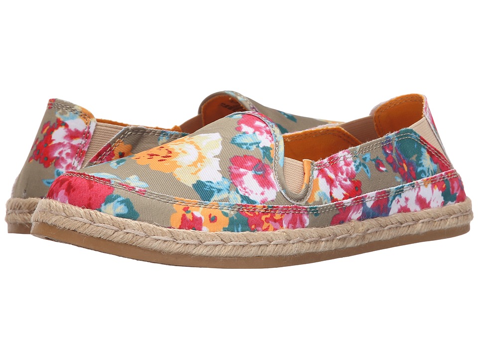 Hush Puppies Cassie Kelli (Natural Floral Canvas) Women