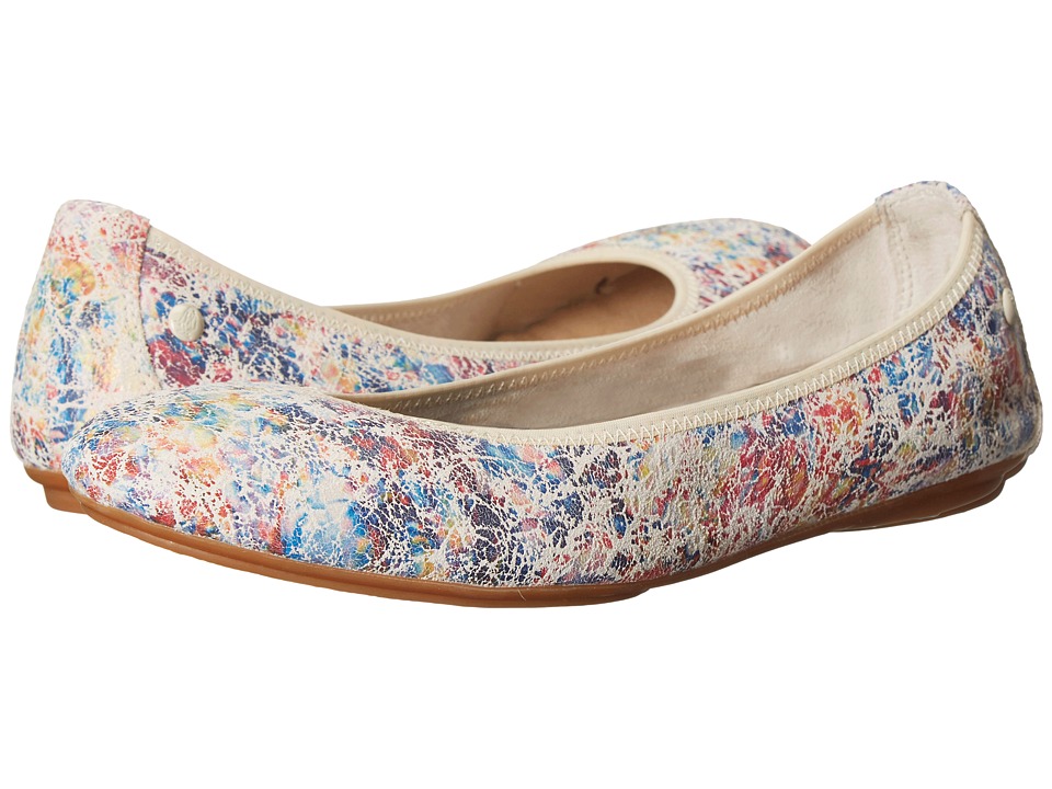 Hush Puppies Chaste Ballet (White Novelty Leather) Women