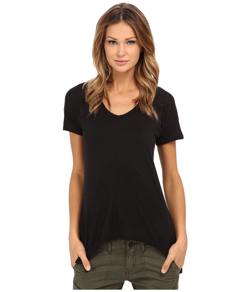 Splendid Slub Jersey Swing Tee (Black) Women