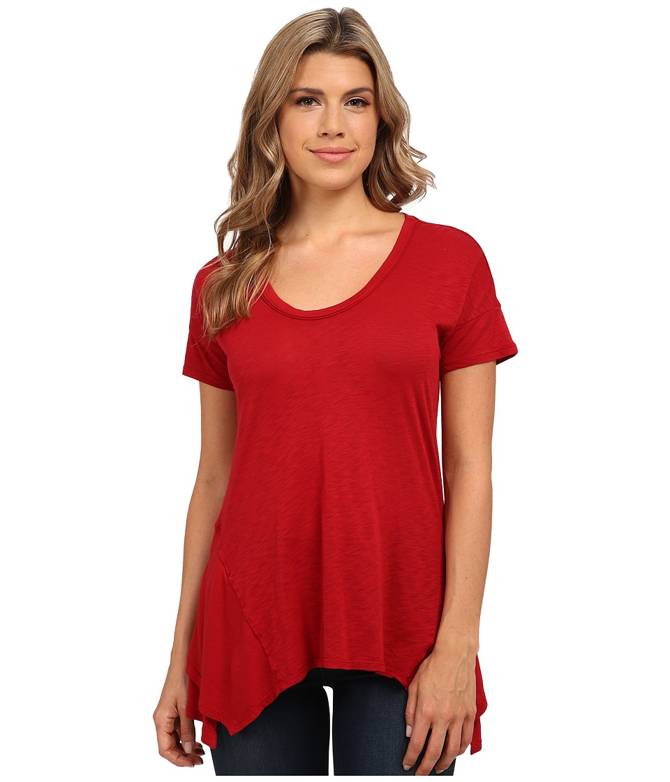 Splendid Slub Jersey Swing Tee (Cranberry) Women