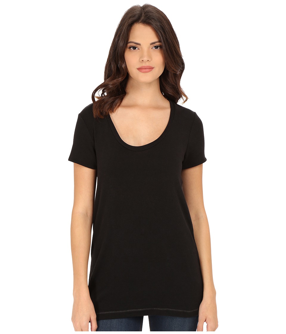 Splendid Kodiak Knits Tee (Black) Women