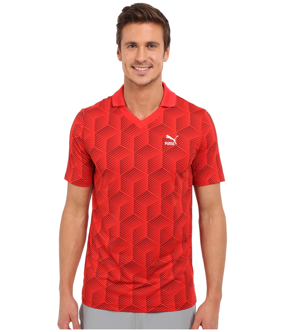 PUMA Football Jersey Tee (High Risk Red) Men