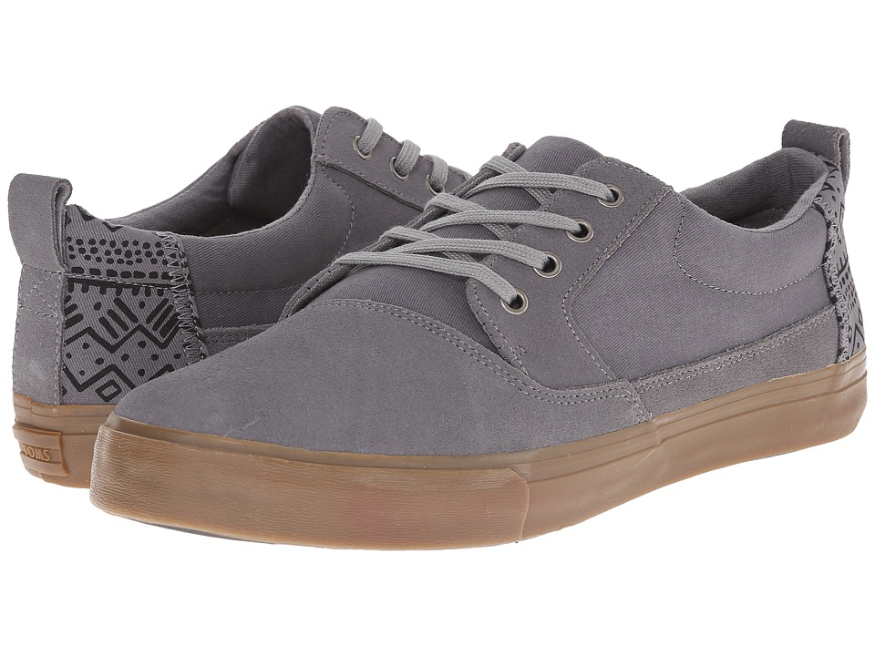 TOMS - Valdez (Frost Grey Suede/Cotton Twill/Tribal) Men