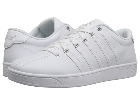 UPC 888758159047 product image for K-Swiss - Court Pro II CMF (White/Silver Leather) Men's Lace up casual Shoes | upcitemdb.com