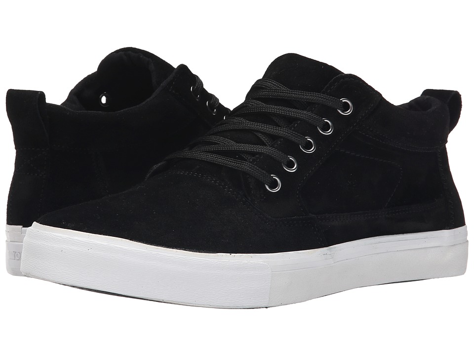 TOMS - Valdez Mid (Black Suede) Men