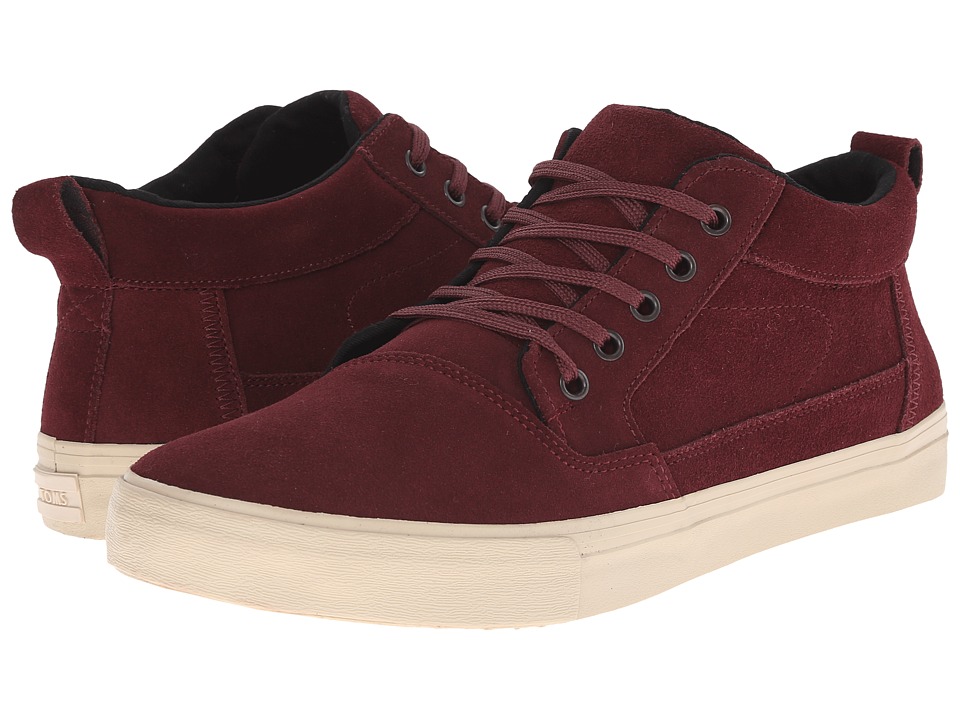 TOMS - Valdez Mid (Oxblood Suede) Men