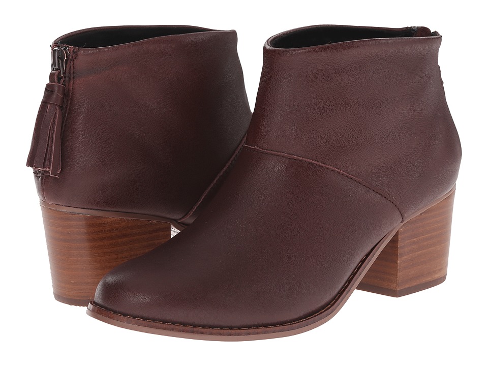 TOMS Leila Bootie (Oxblood Full Grain Leather) Women