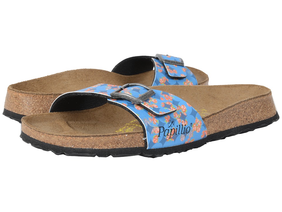 Birkenstock Madrid (Floral Circles Blue Birko-Flor ) Women