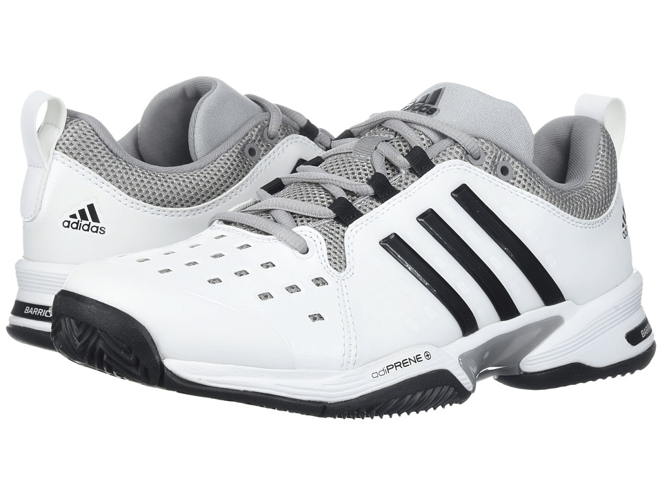 adidas Barricade Classic Bounce (White/Black/Grey Heather) Men