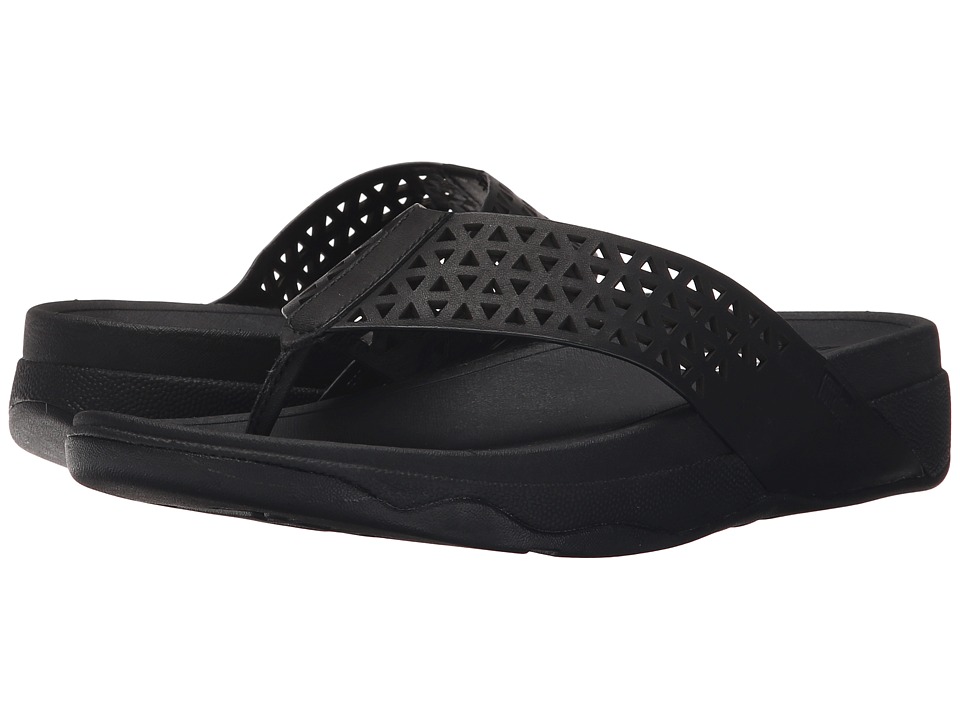 FitFlop Lattice Surfatm (All Black) Women
