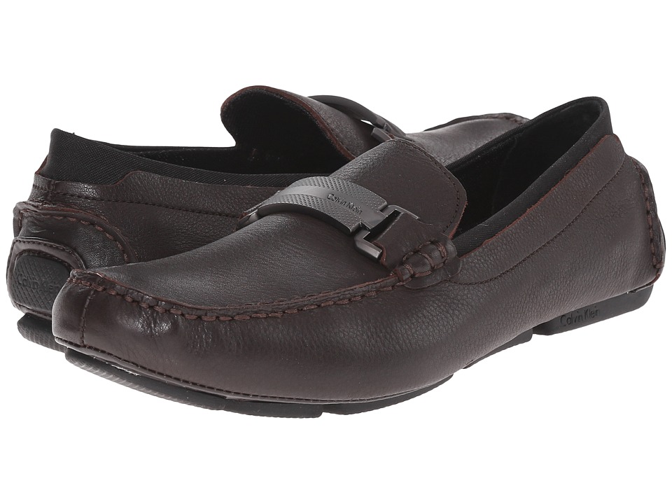 Calvin Klein - Maxim (Dark Brown Tumbled Leather) Men