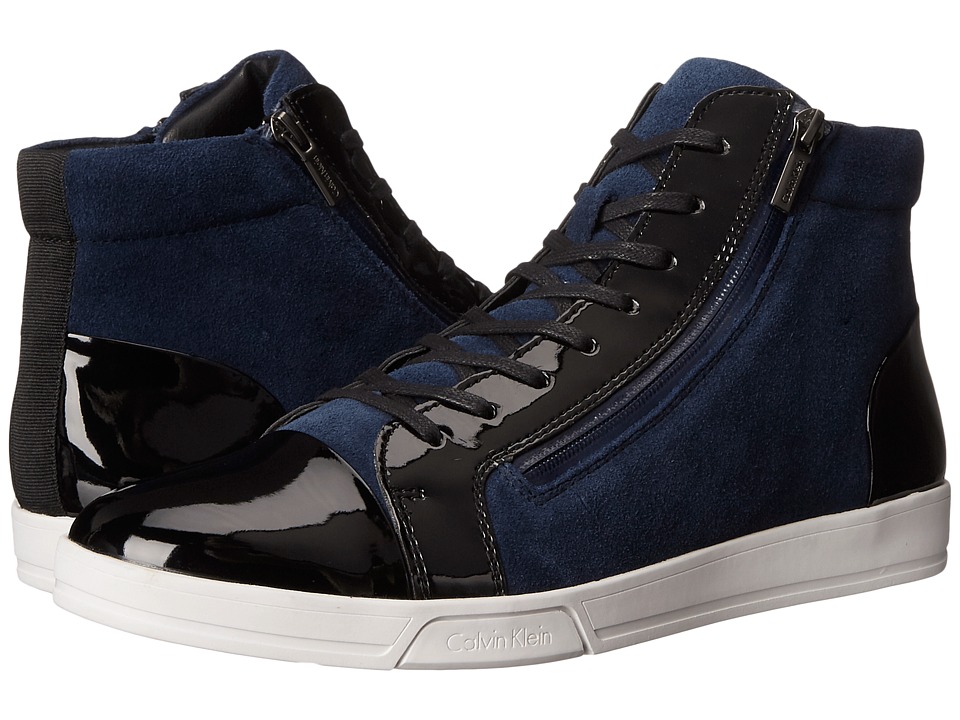 Calvin Klein - Berke (Dark Navy Oily Suede) Men