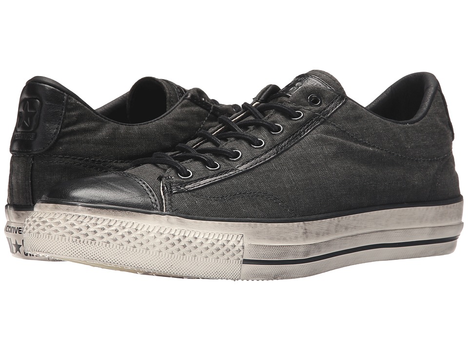 Converse by John Varvatos Chuck Taylor All Star Vintage Slip Wash Bonded Linen (Black/Black/Turtledove) Lace up casual Shoes