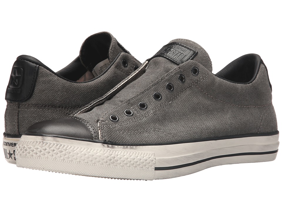 Converse by John Varvatos Chuck Taylor All Star Burnished Canvas (Beluga/Black/Turtledove) Slip on Shoes