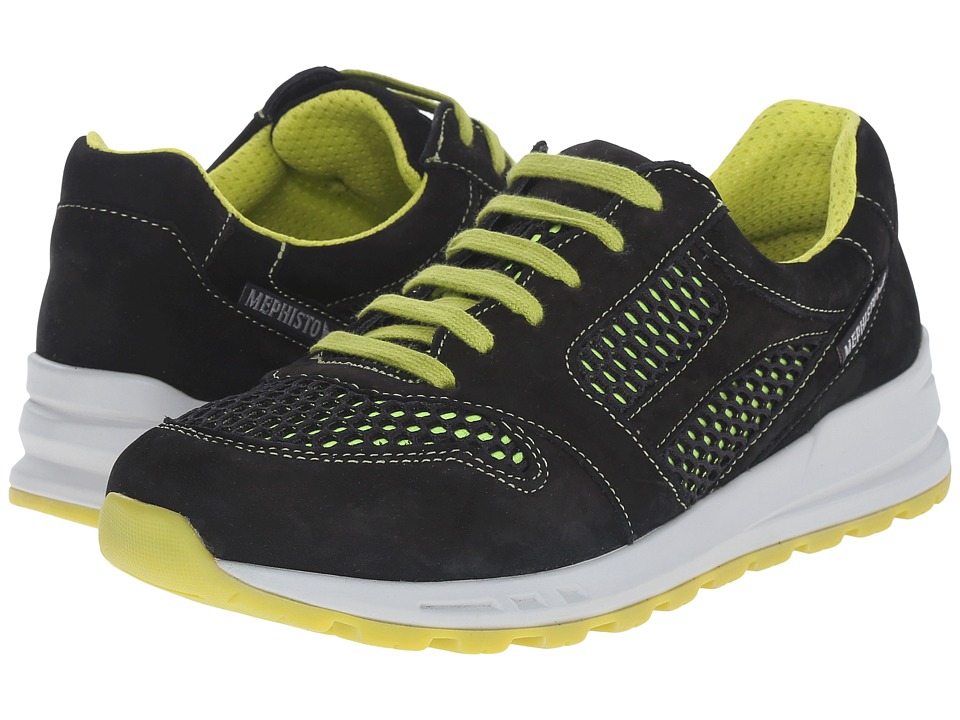 Mephisto Cross Air (Black Bucksoft/Apple/Black Air) Women