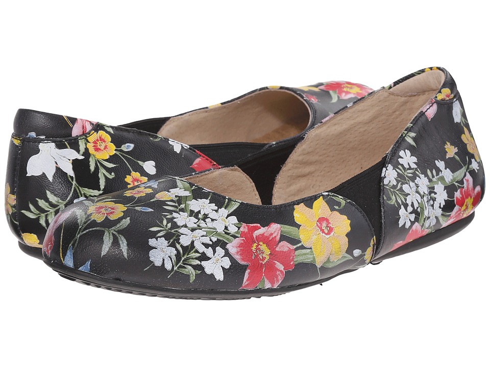 SoftWalk Norwich (Midnight Floral Printed Leather) Women