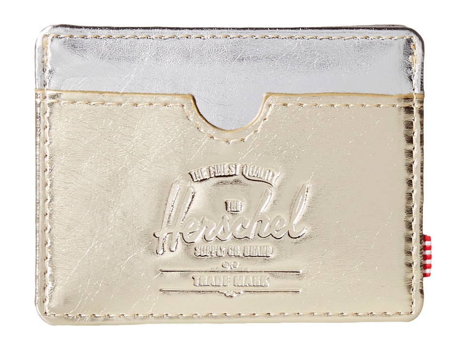 Herschel Supply Co. - Charlie (Textured Gold/Silver) Credit card Wallet