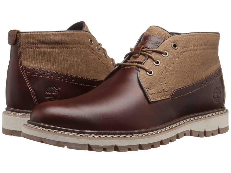 Timberland - Britton Hill Chukka (Medium Brown Full-Grain/Wax Canvas) Men