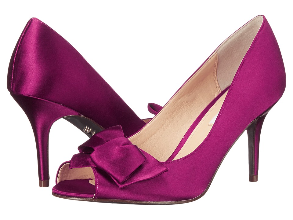 Nina Fraser (Wine Crystal Satin) High Heels