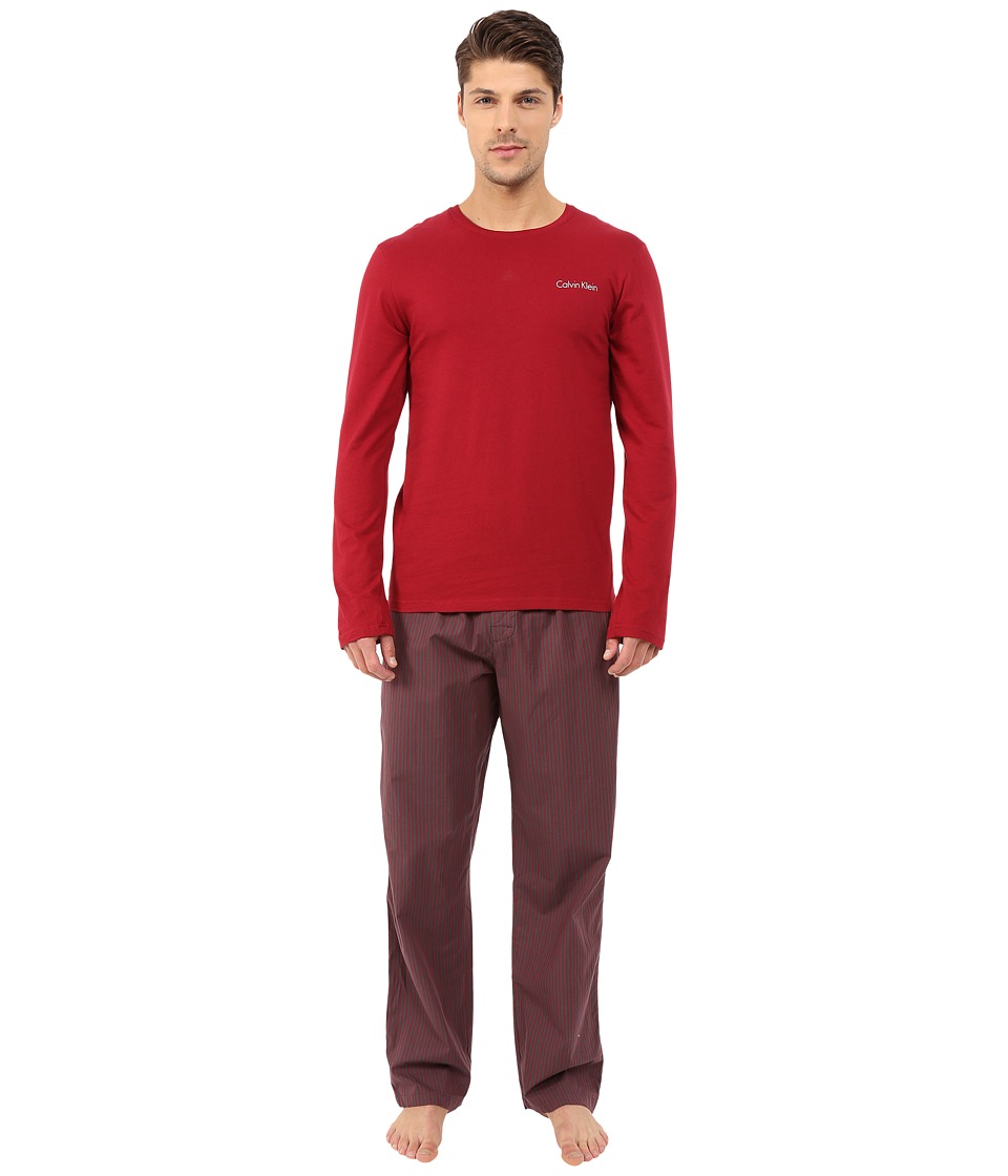 Calvin Klein Underwear - Sleep Set (Dylan Red Top/Robert Stripe/Dylan Red) Men