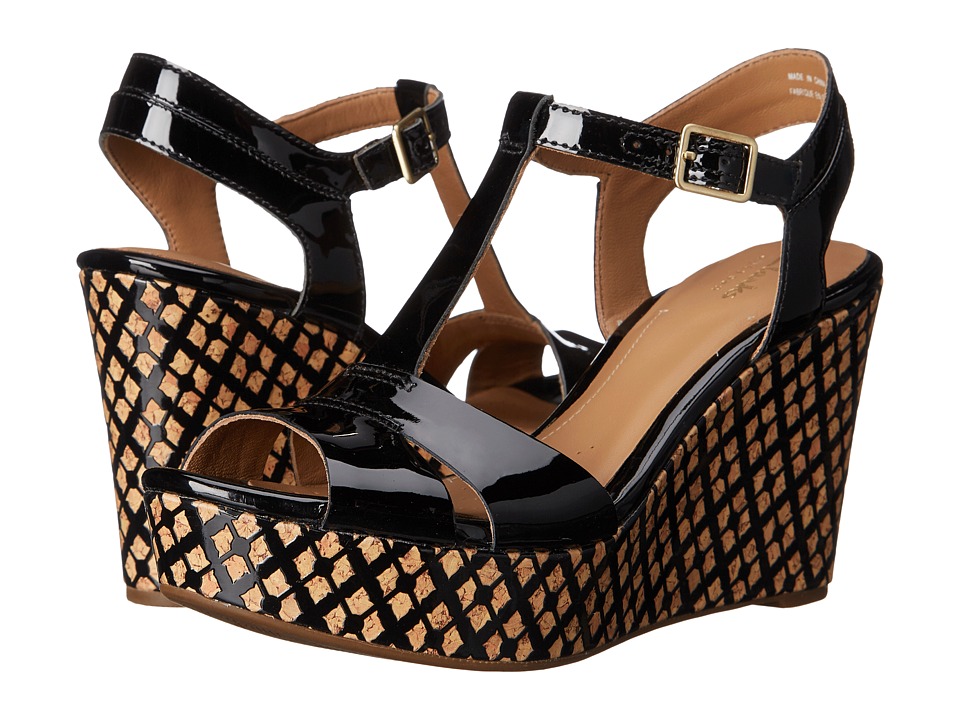 Clarks Amelia Roma (Black Patent Leather) Women