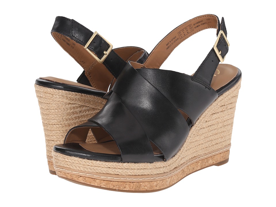 Clarks Amelia Dally (Black Leather) Women