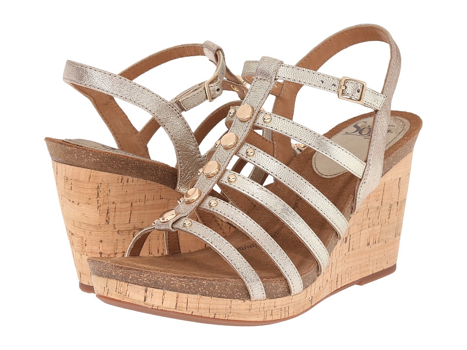 Sofft Cassie (Satin Gold Grid Metallic) Women