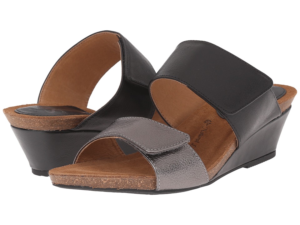 Sofft - Vangie (Black/Pewter Odyssey/Cow Metallic) Women