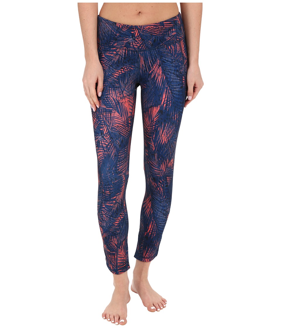 Lole Mila Crop Leggings (Blue Tropical) Women