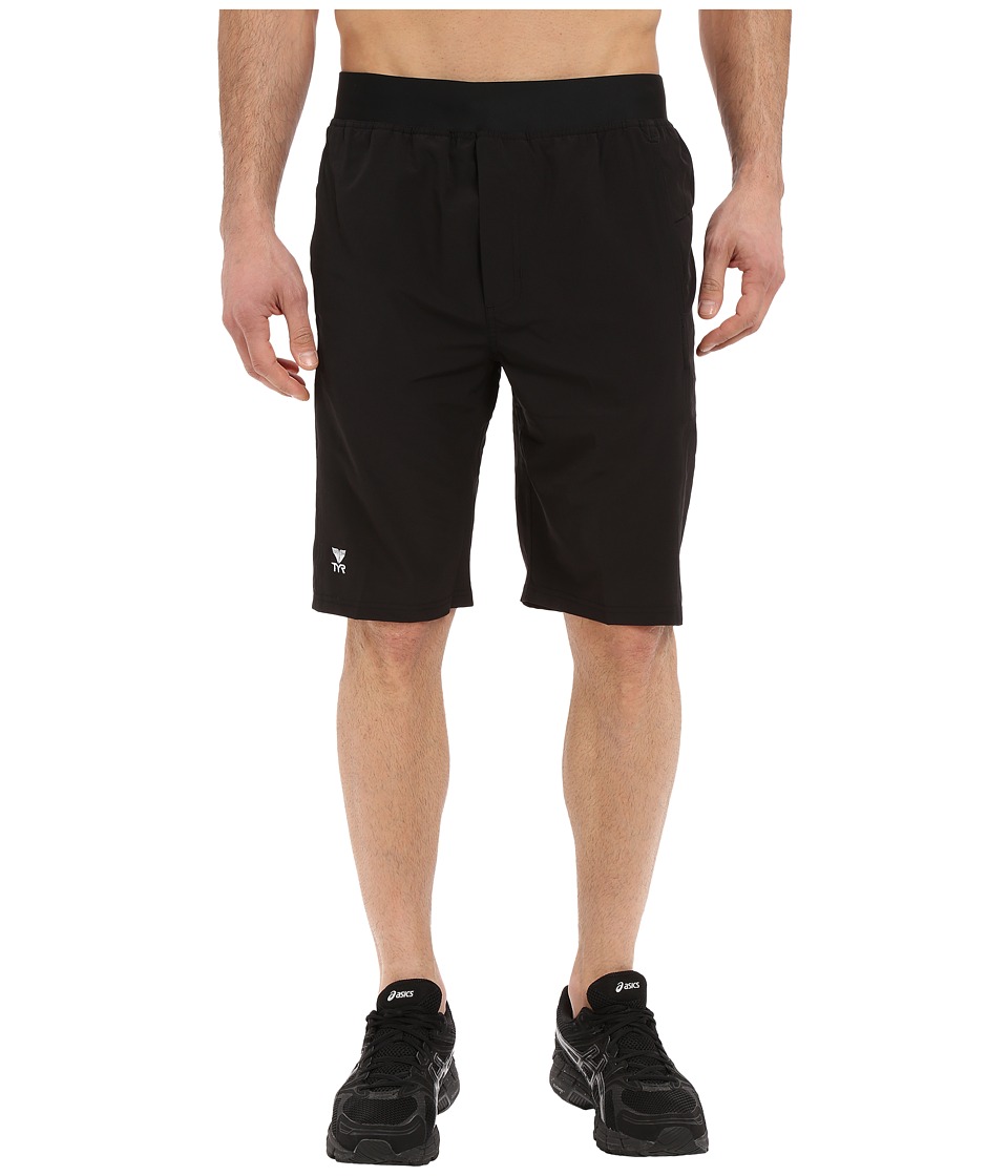 TYR Solid Full Move Land to Water Shorts (Black) Men