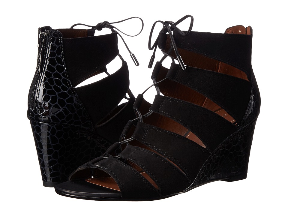 Donald J Pliner Jeisa (Black Suede/Patent) Women