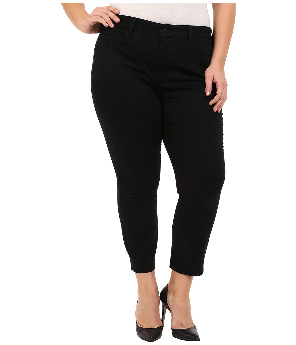 NYDJ Plus Size Plus Size Ira Slim Ankle in Black (Black) Women