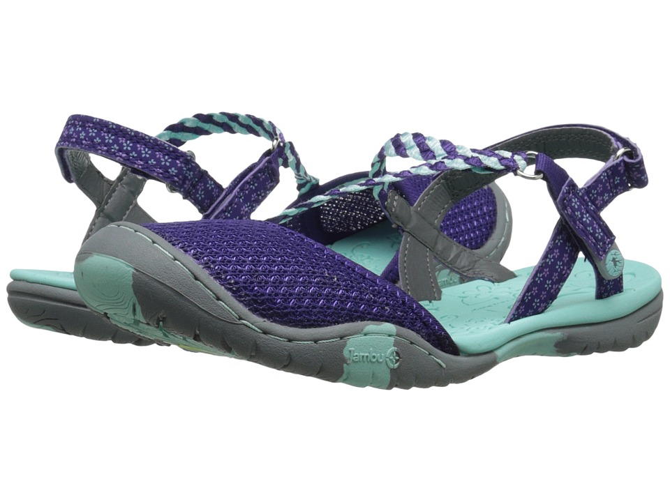 Jambu Kids - Azalea 2 (Toddler/Little Kid/Big Kid) (Purple/Aqua) Girls Shoes